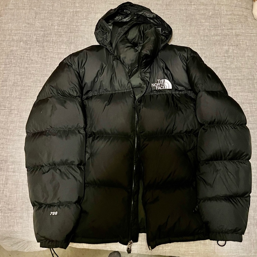 North Face Men’s Large Retro Black Nuptse Down Jacket